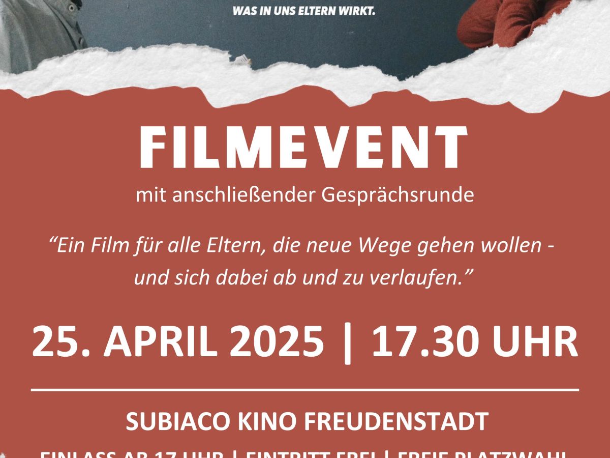 Filmevent „Liebe, Wut und Milchzähne“