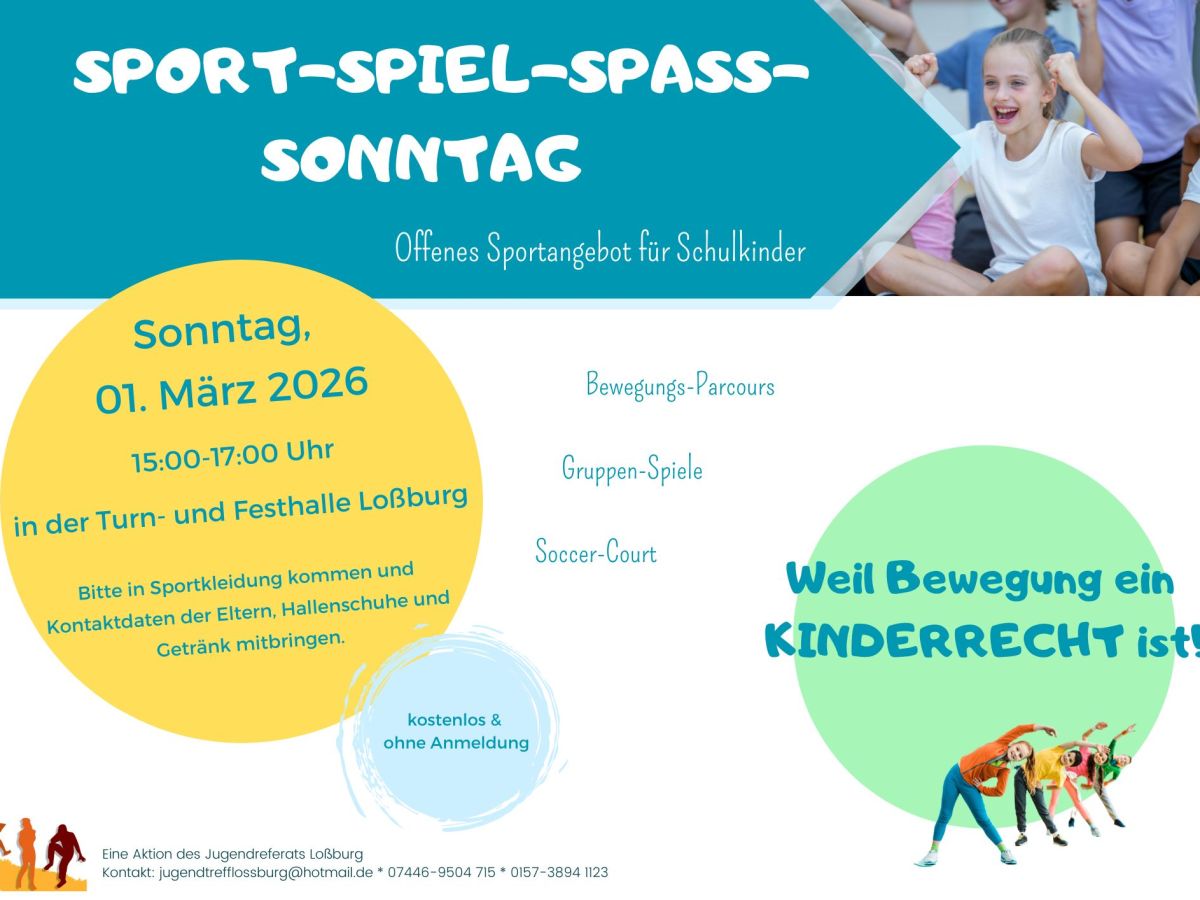 Sport-Spiel-Spaß-Sonntag