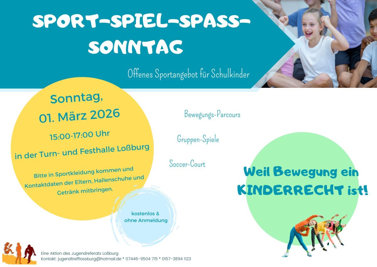 Sport-Spiel-Spaß-Sonntag