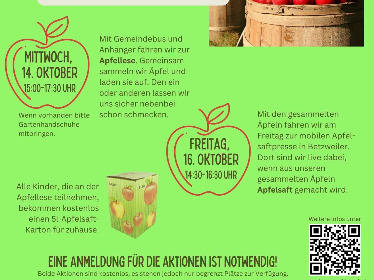 Apfelsaft-Aktion